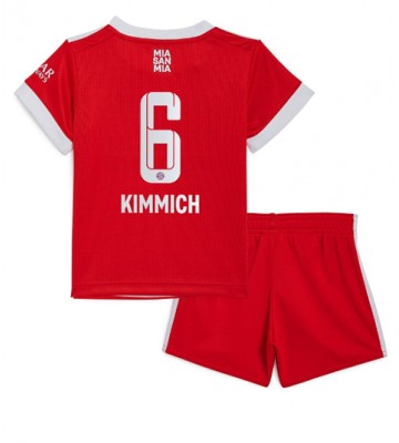 Bayern Munich Joshua Kimmich #6 Hjemmedraktsett Barn 2022-23 Kortermet (+ Korte bukser)